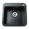 Гранітна мийка Globus Lux BARBORA 510х510-А0002, чорний- Фото 2